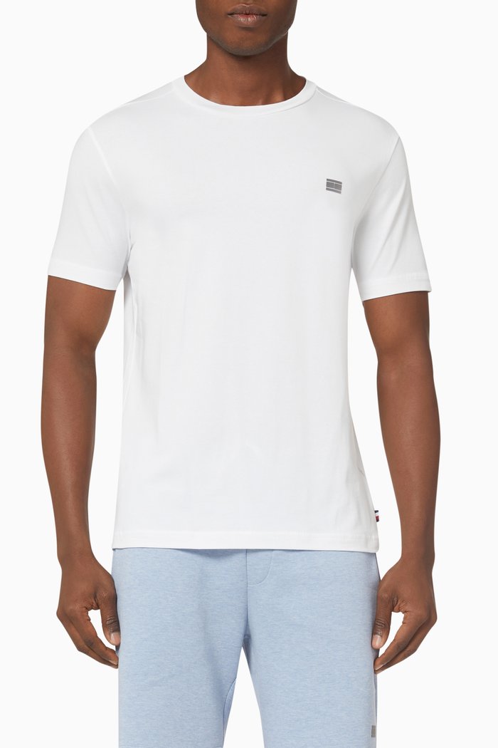 

Tech Essential T-shirt in Organic Cotton, White