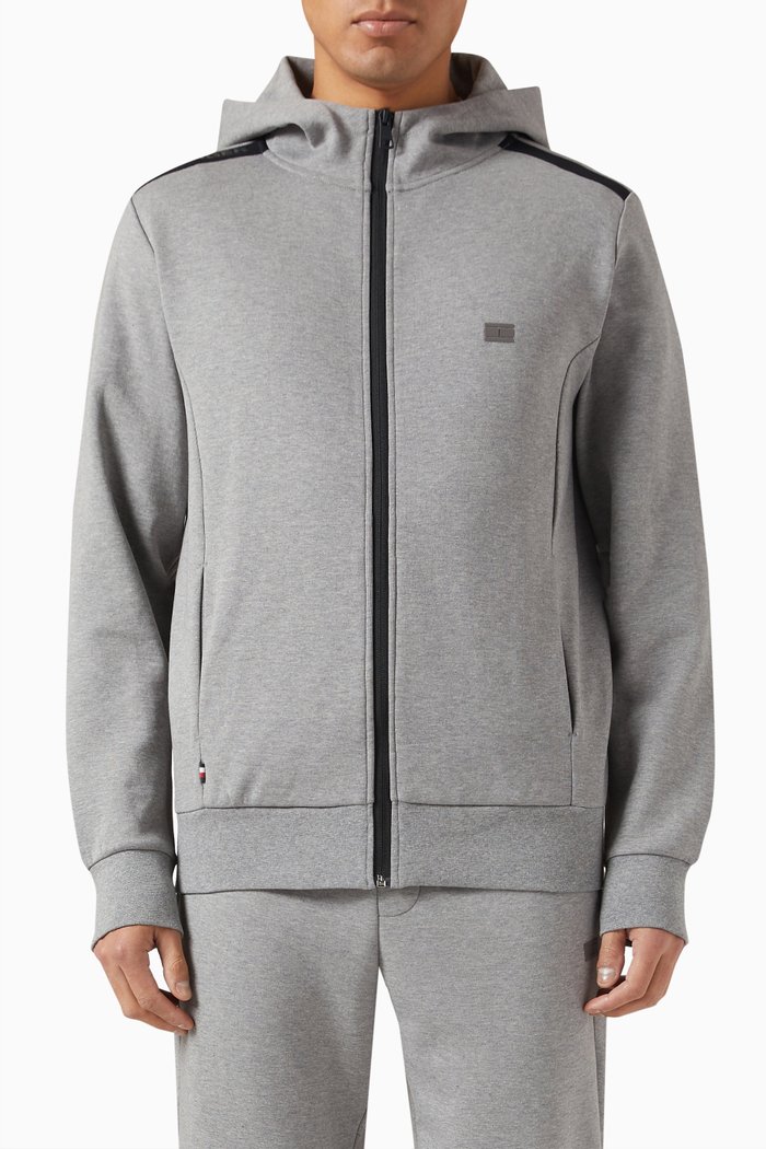 

Tech Essentials Hoodie in Cotton, Grey