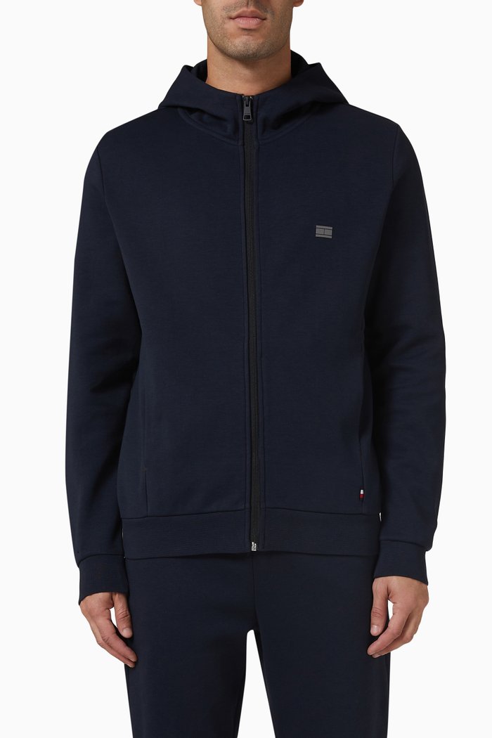 

Tech Essentials Hoodie in Cotton, Blue