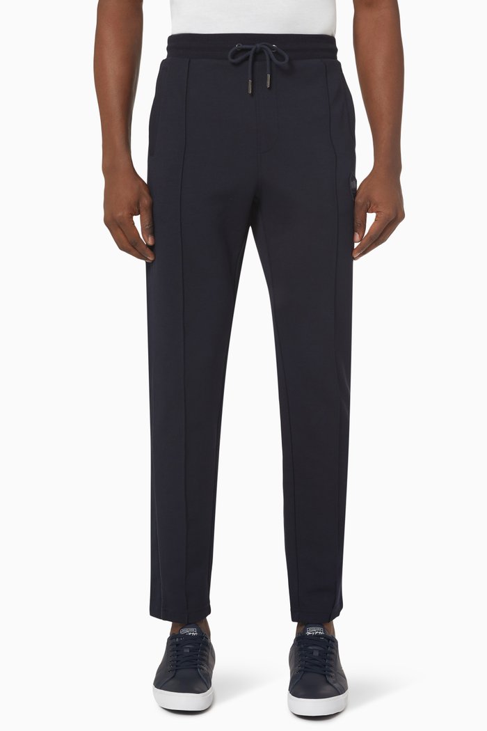 

Script Sweatpants in Recycled Polyester Pique, Blue