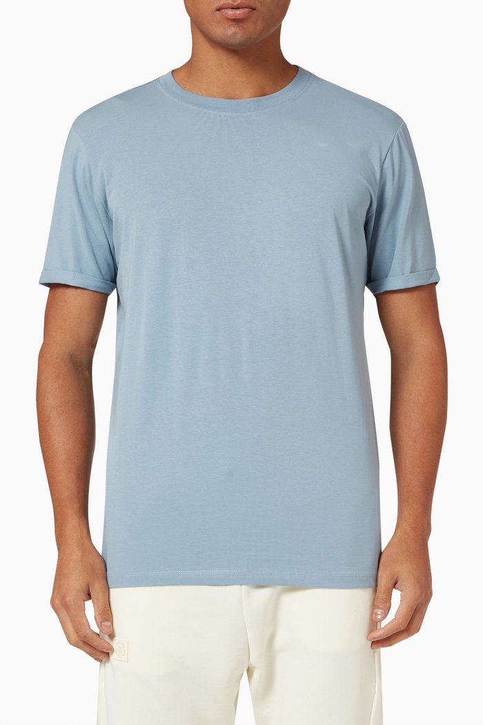 

T-shirt in Organic Cotton, Blue