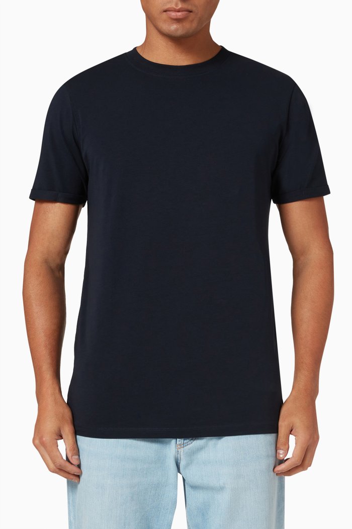 

T-shirt in Organic Cotton, Blue