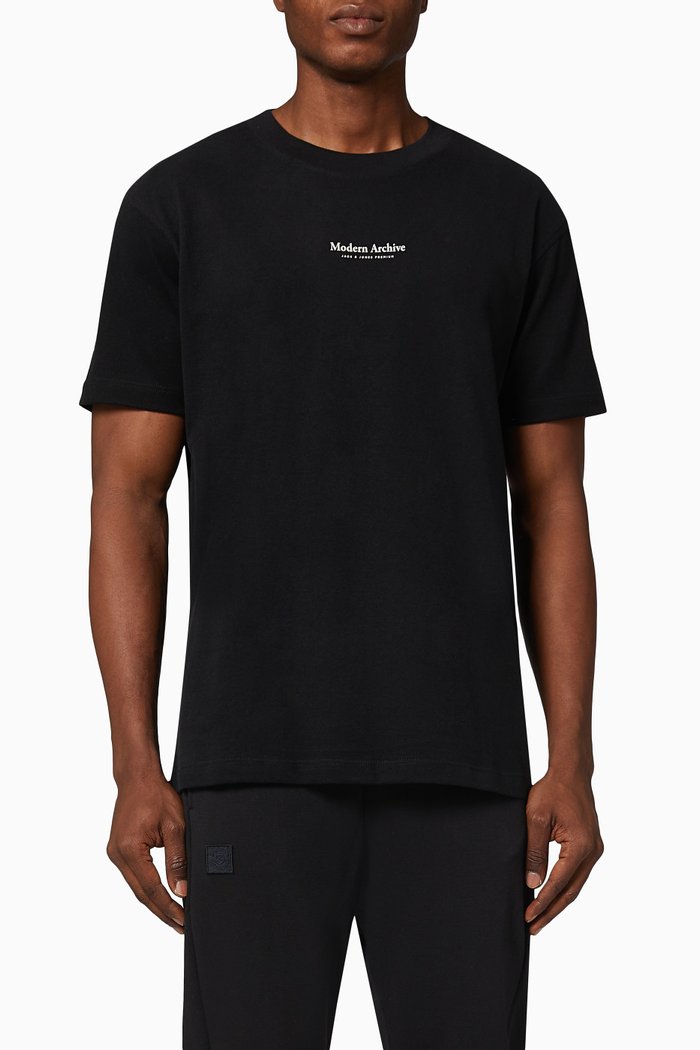 

T-shirt in Cotton Jersey, Black