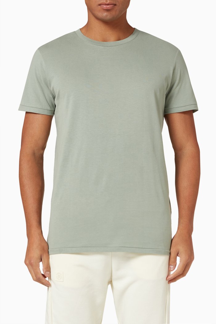 T-shirt in Pima Cotton, Green