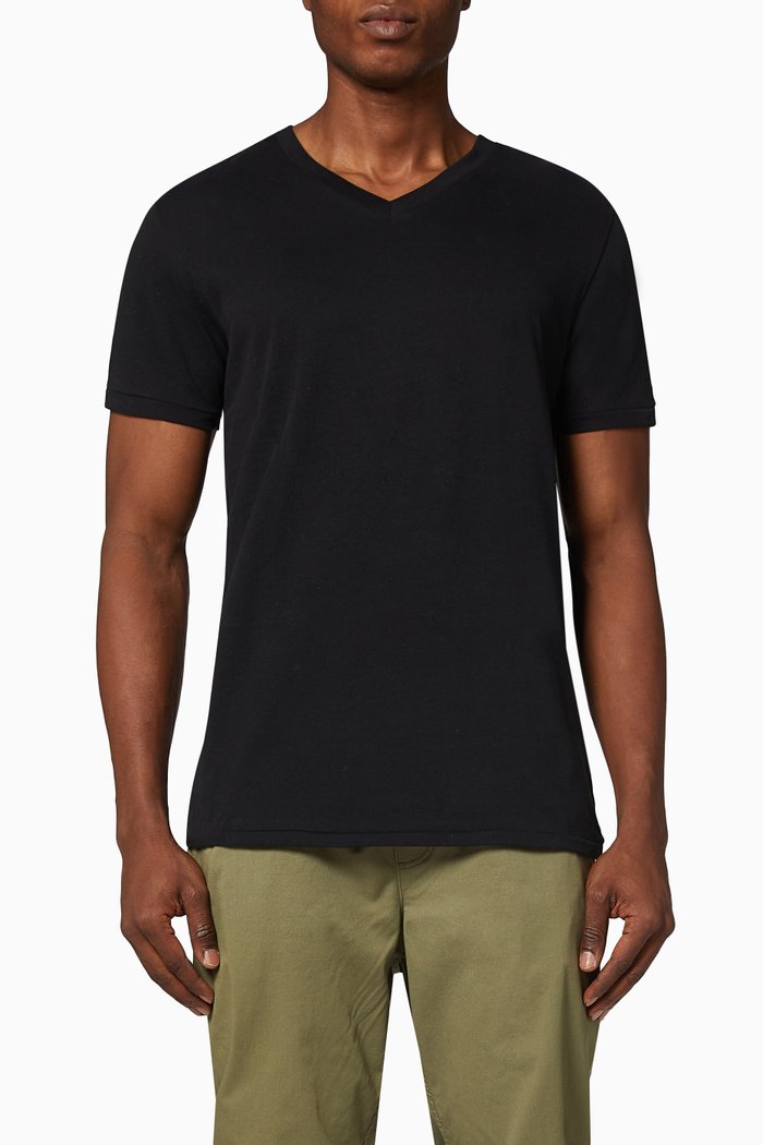 

T-shirt in Cotton Jersey, Black