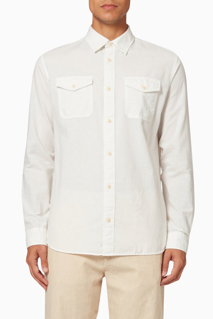 

Field Shirt in Cotton, Neutral