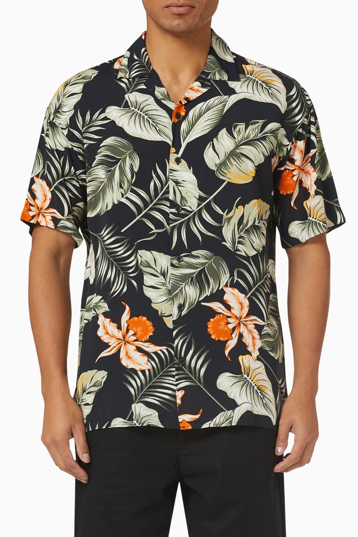 Relaxed Fit Shirt in Cotton, Black