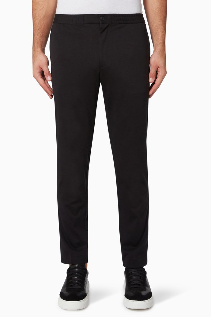 Suit Trousers in Jersey, Black