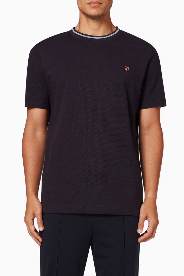 

Crew Neck T-shirt in Cotton Jersey, Blue