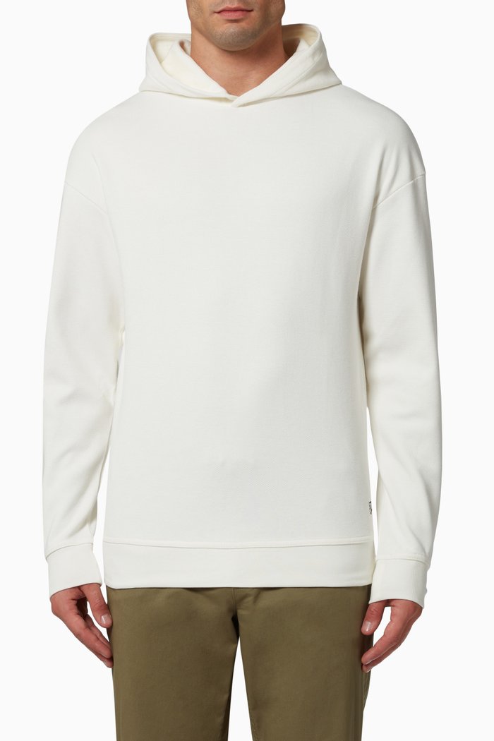 Hoodie in Jersey, Neutral