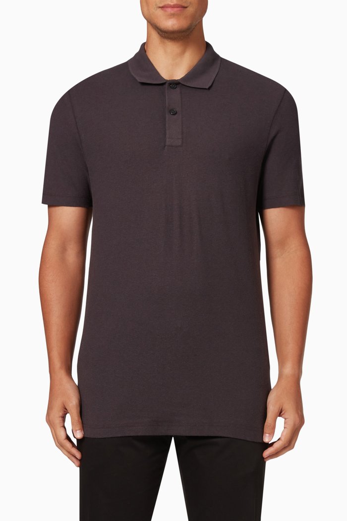 

Polo Shirt in Cotton, Grey