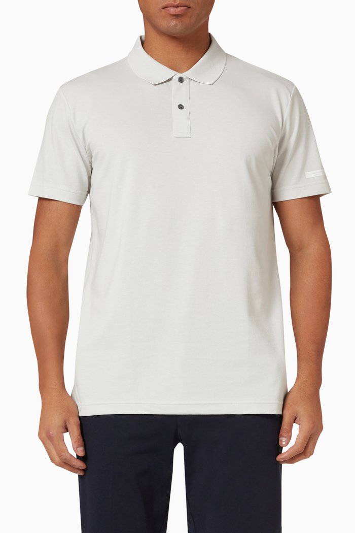 

Polo Shirt in Cotton Piqué, Grey