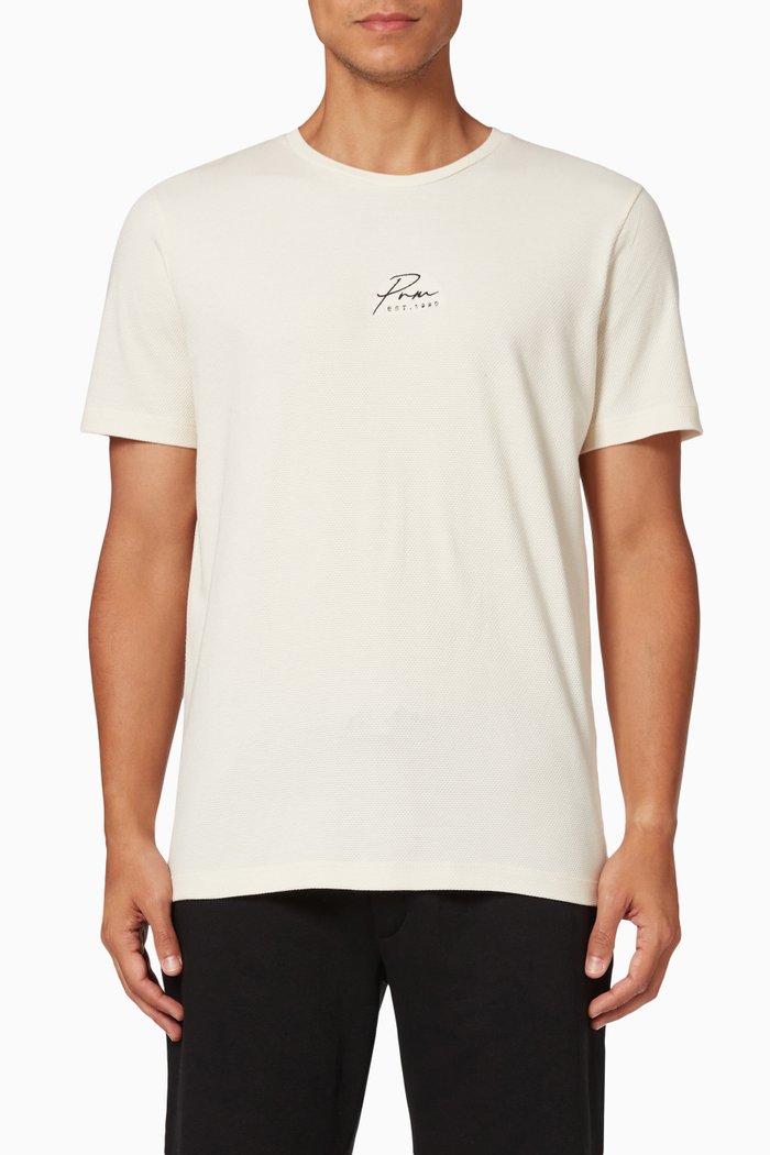 

Crew Neck T-shirt in Cotton Jersey, Neutral