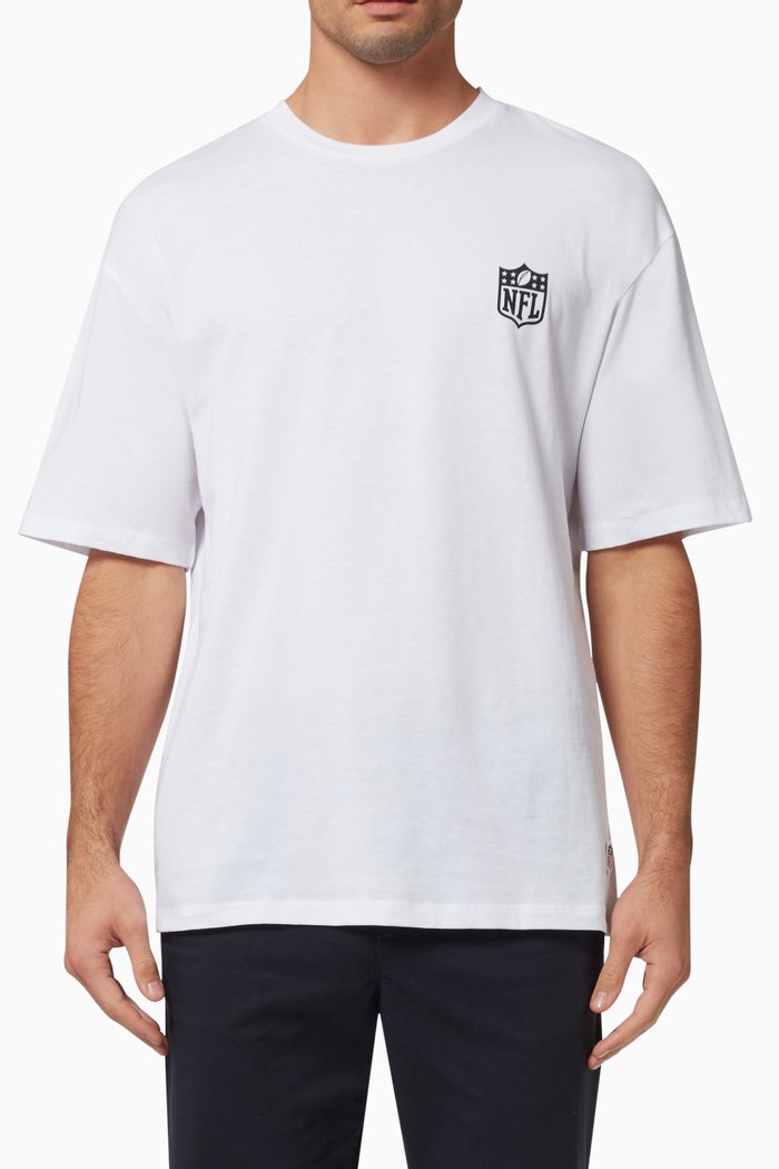 NFL Logo T-shirt in Cotton, White