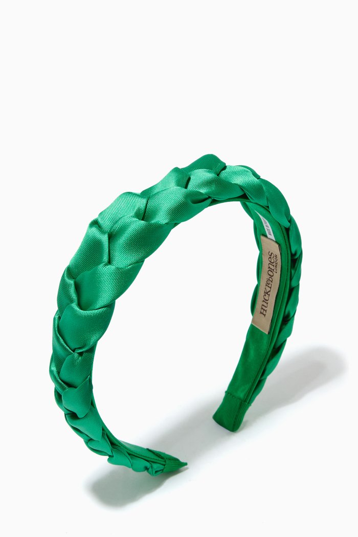 

Plait Hairband, Green