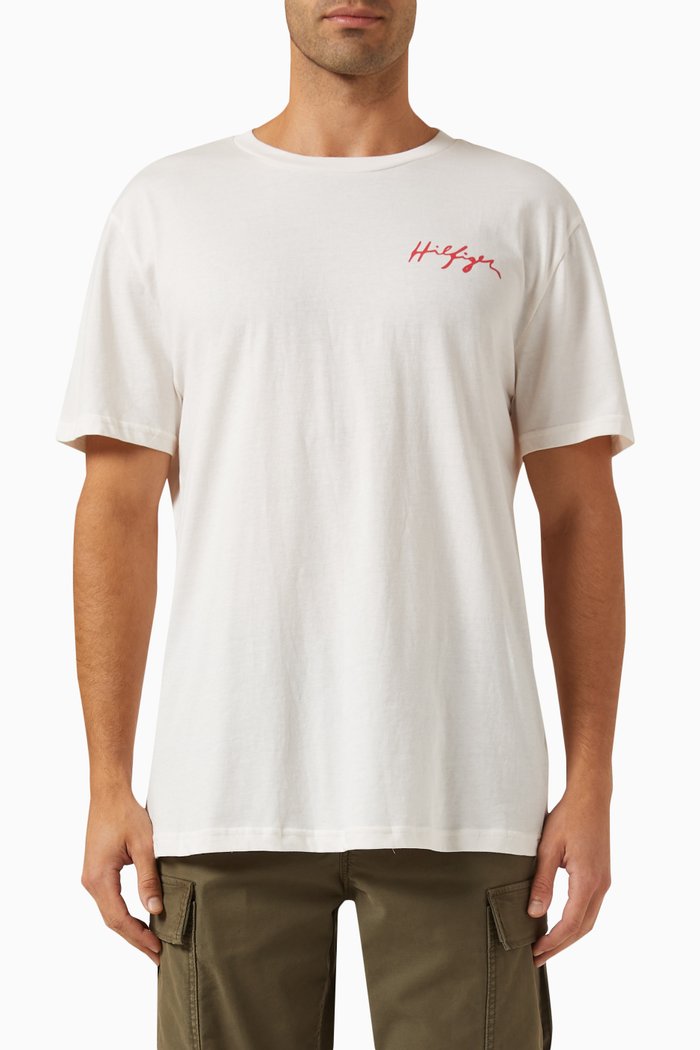 

Signature Logo T-shirt in Organic Cotton, White
