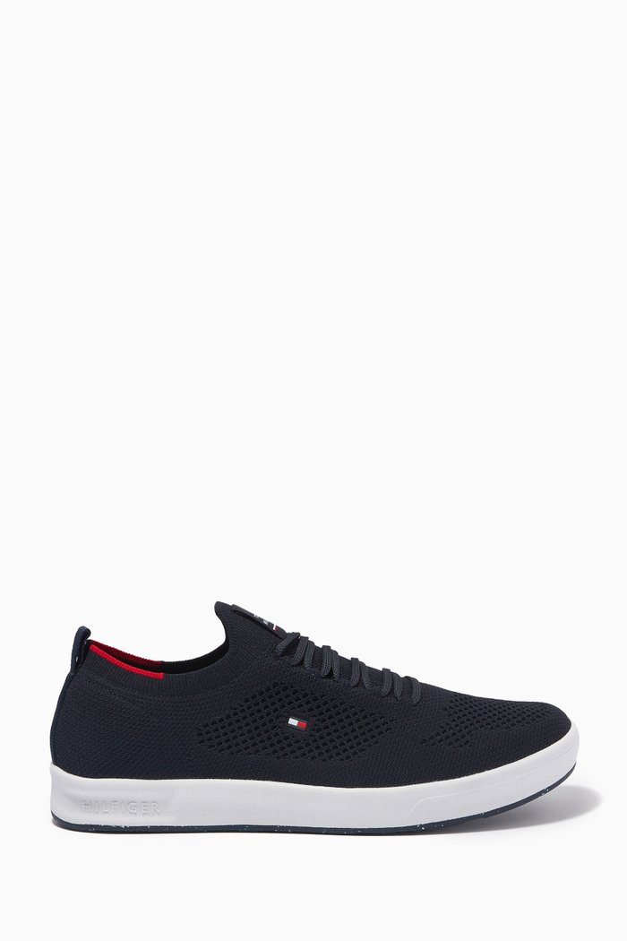 

Cupsole Sneakers in Recycled Knit, Blue