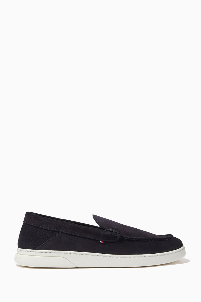 

Pio Comfort Hybrid Loafers in Suede, Blue