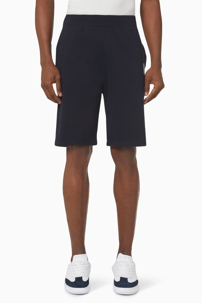 

TH Logo Track Shorts in Organic Cotton Blend, Blue