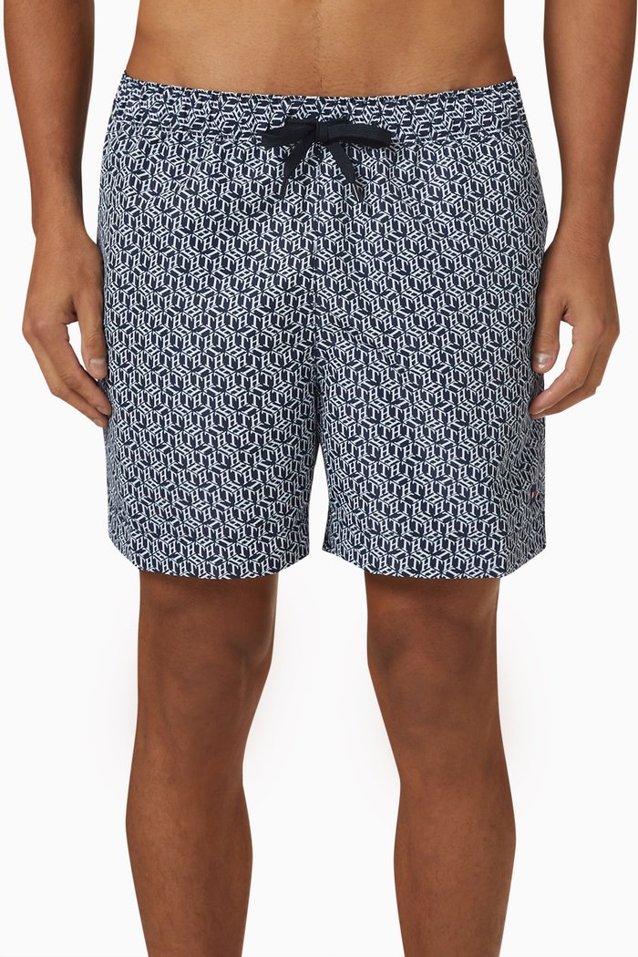 Swim Shorts in Recycled Nylon, Blue