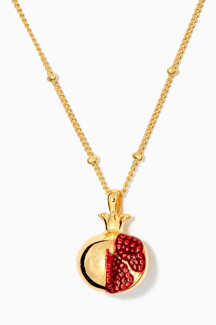 

Pomegranate Necklace in 14kt Yellow Gold Vermeil