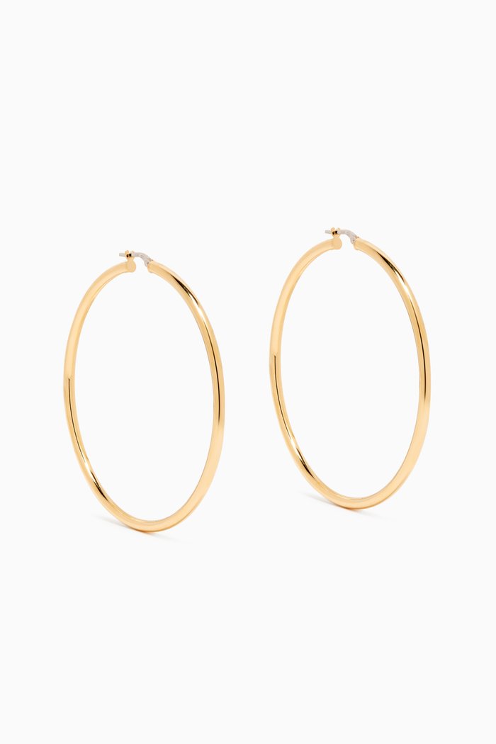 

Hoop Earrings in 14kt Yellow Gold Vermeil, 60mm