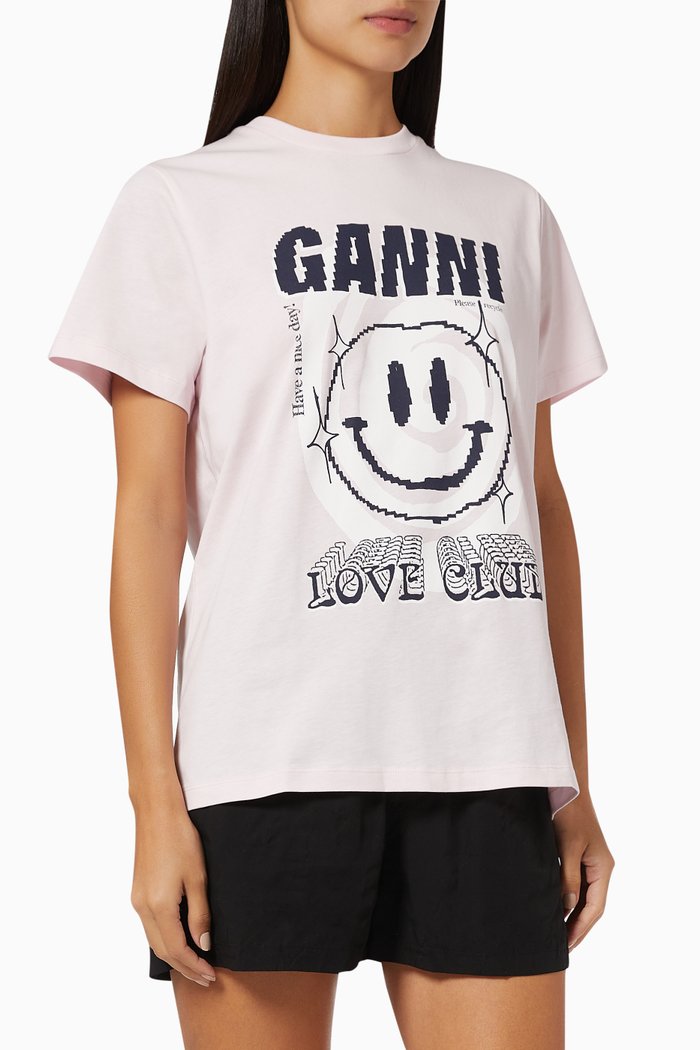 

Love Club T-shirt in Organic Cotton Jersey, Purple