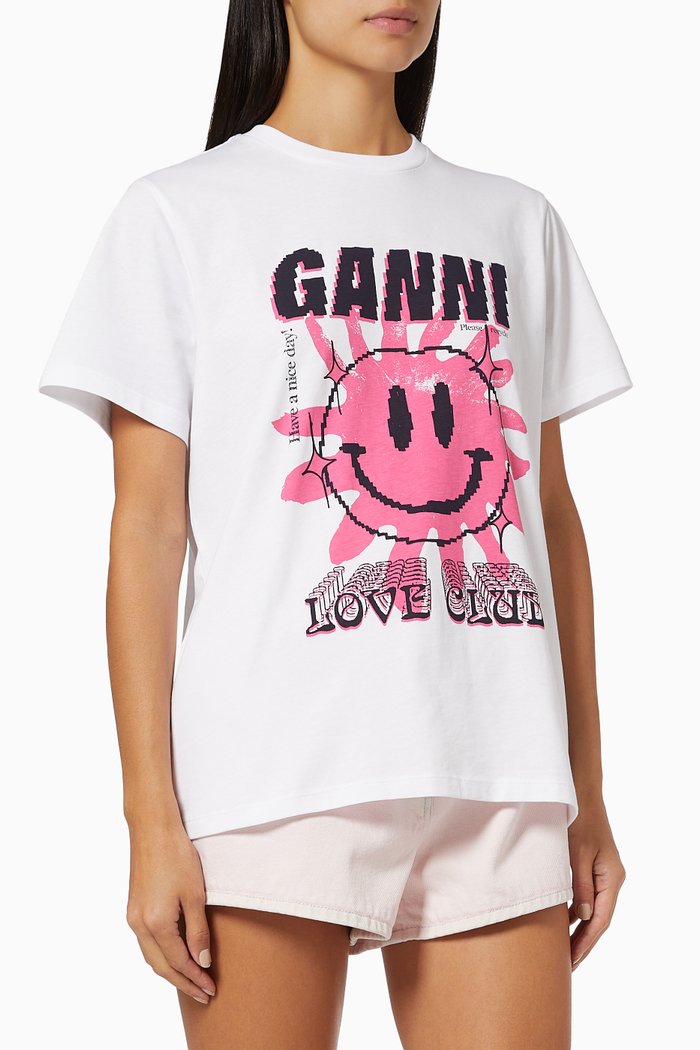 

Love Club T-shirt in Organic Cotton Jersey, White