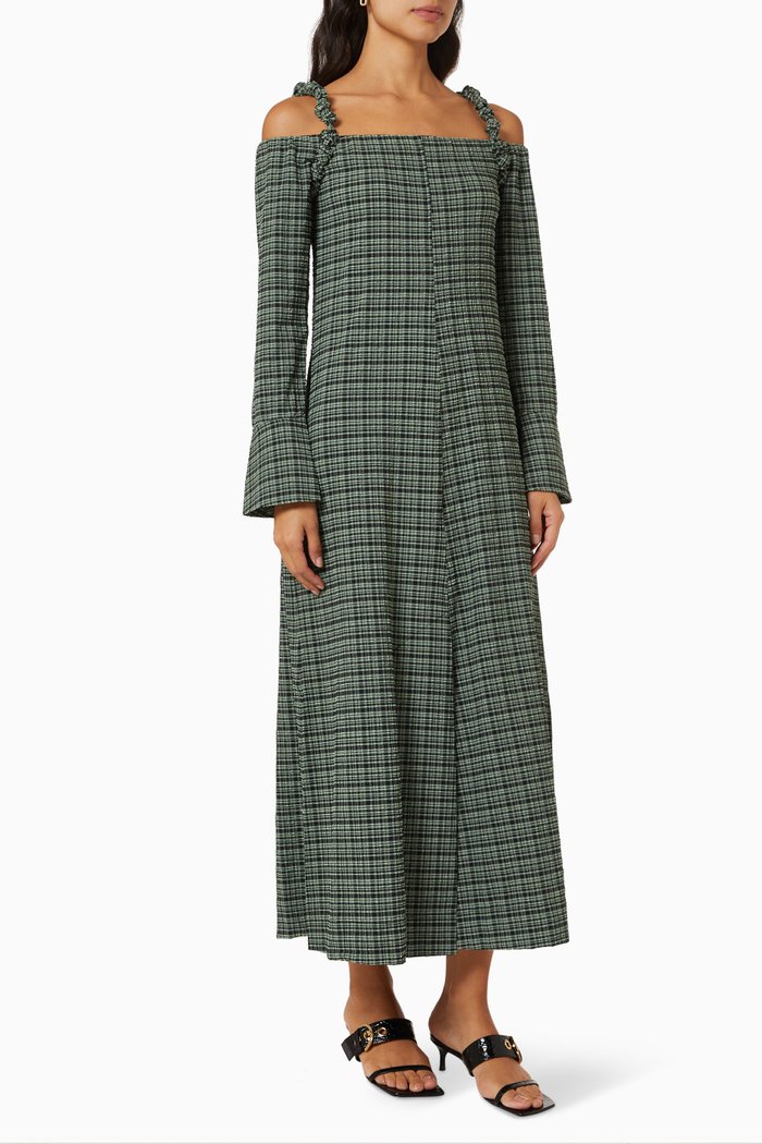 

Off Shoulder Maxi Dress, Green