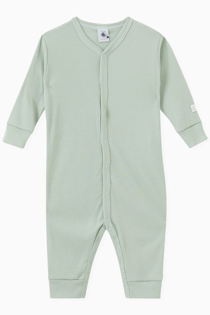 

Plain Sleepsuit in Cotton & lyocell, Green