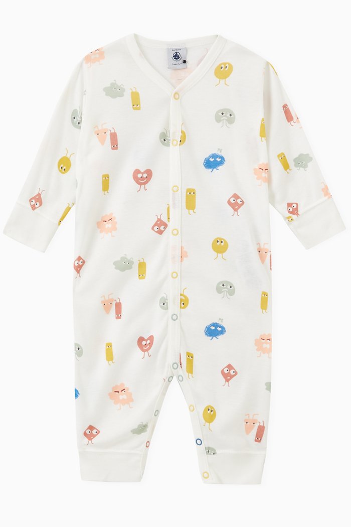 

Shape Print Sleepsuit in Cotton & lyocell, Multicolour
