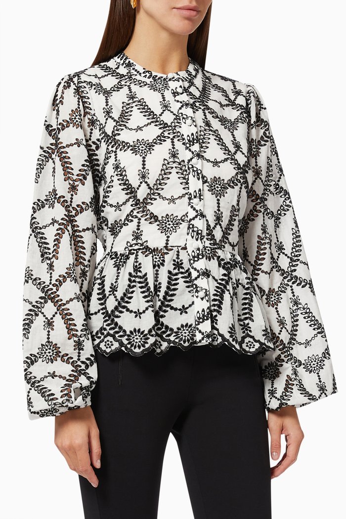 

Harvey Blouse in Cotton, White