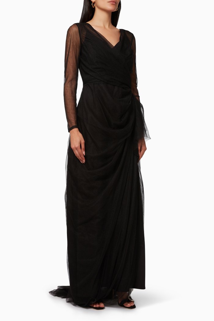 

Gown in Tulle, Black