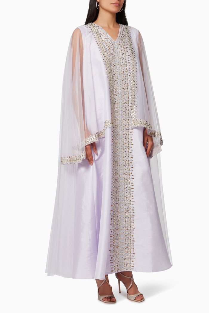 

Marquee Kaftan in Silk, Purple