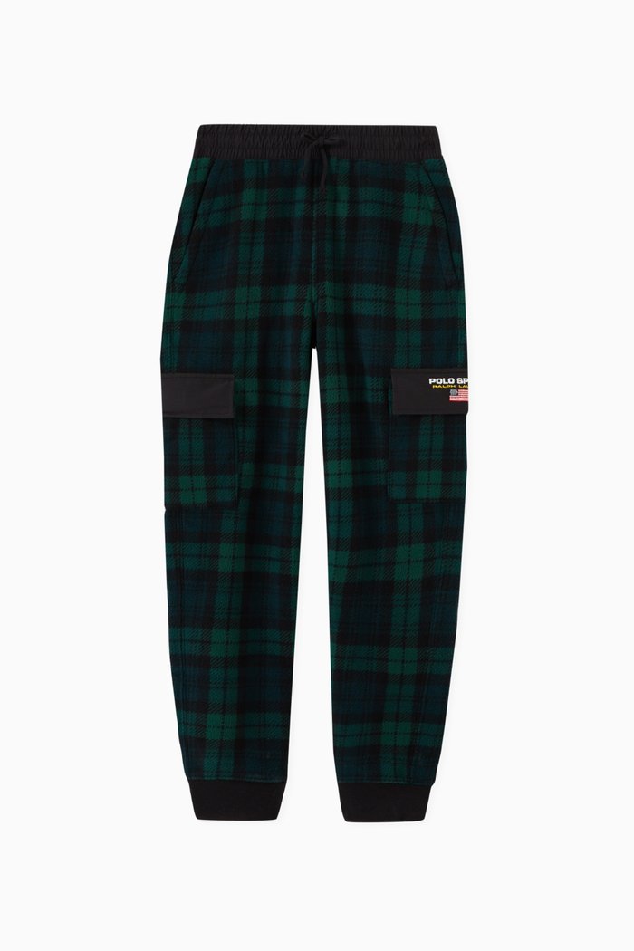 

Plaid Tartan Joggers, Green