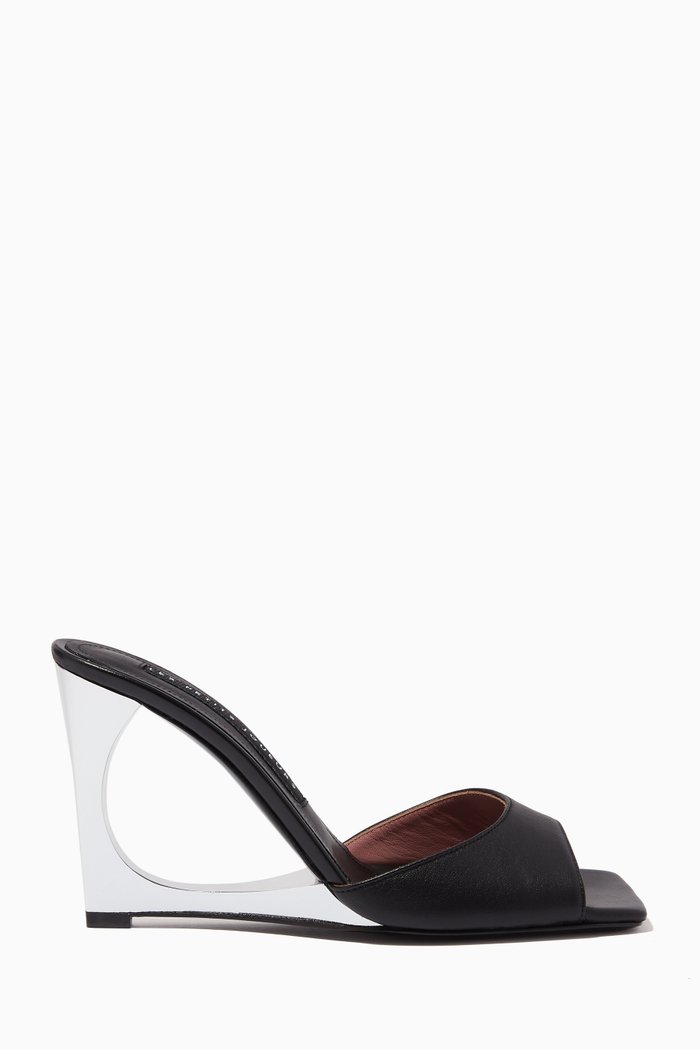 

Lola 100 Sandals in Leather, Black