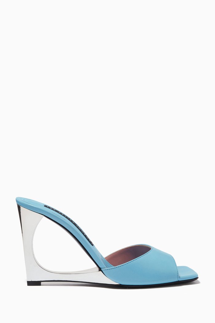 

Lola 100 Sandals in Leather, Blue