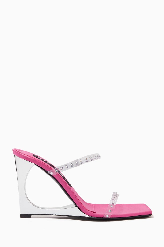 

Lucas 100 Sandals in Leather, Pink