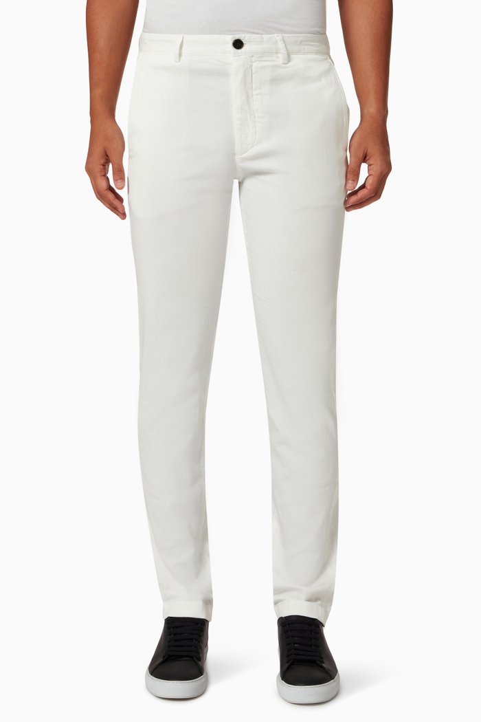 

Zaine Pants in Organic Cotton, White