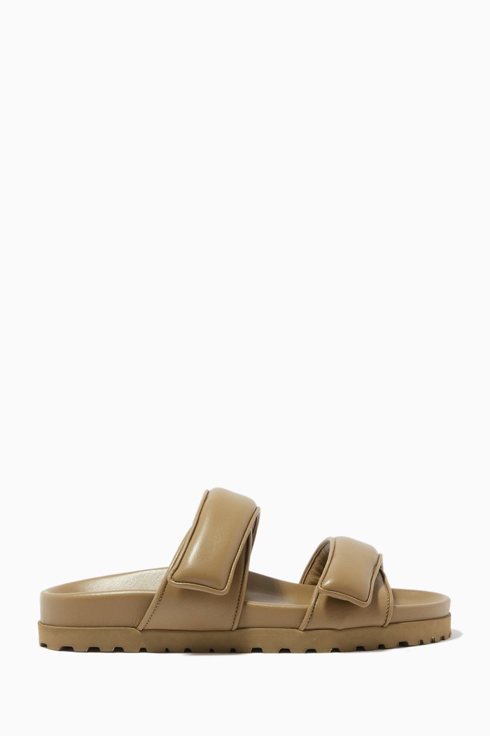 

x Pernille Teisbaek Perni 11 Platform Sandals in Leather, Brown