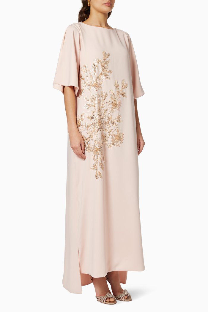 

Sequin Embellished Kaftan, Pink