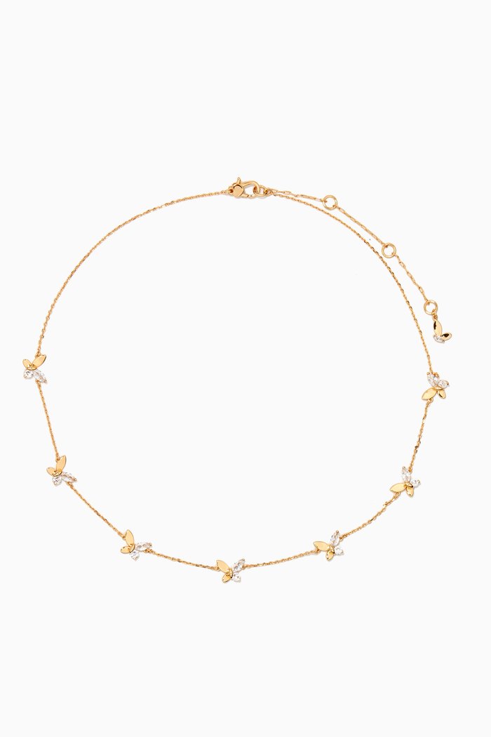 

Social Butterfly Necklace in Gold-plated Brass, Neutral