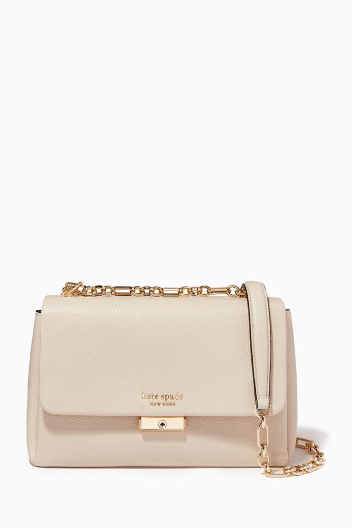 

Carlyle Medium Bag in Pebbled Leather, Pink