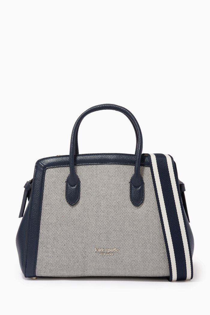 

Knott Medium Satchel Bag in Canvas, Multicolour