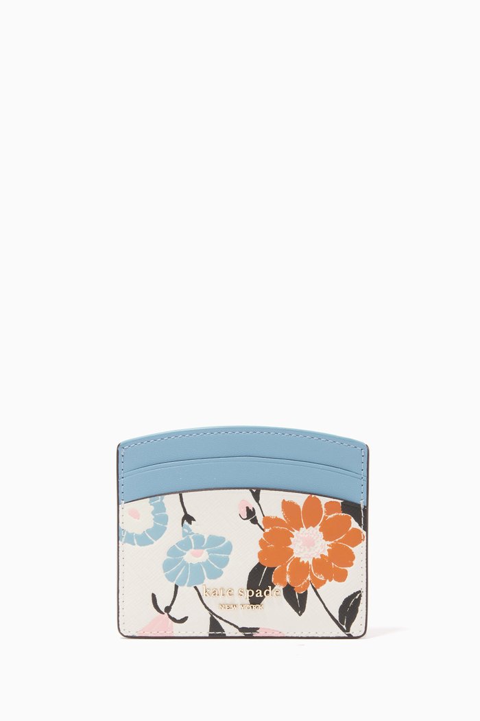 

Spencer Petal Card Holder in Leather, Multicolour