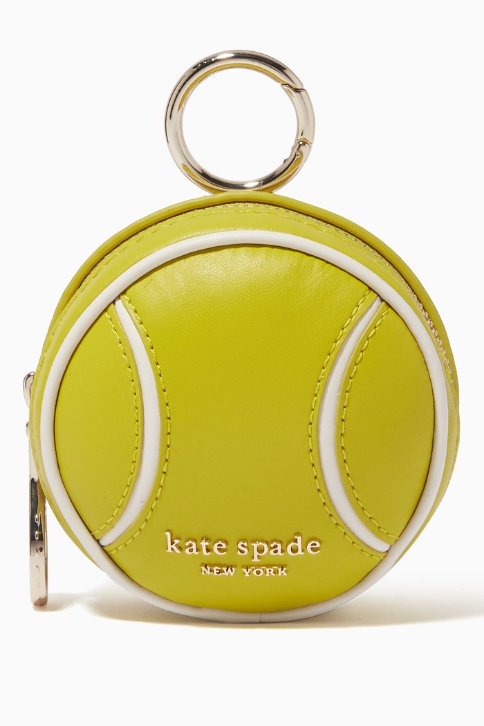 

Courtside 3D Coin Purse in Leather, Green