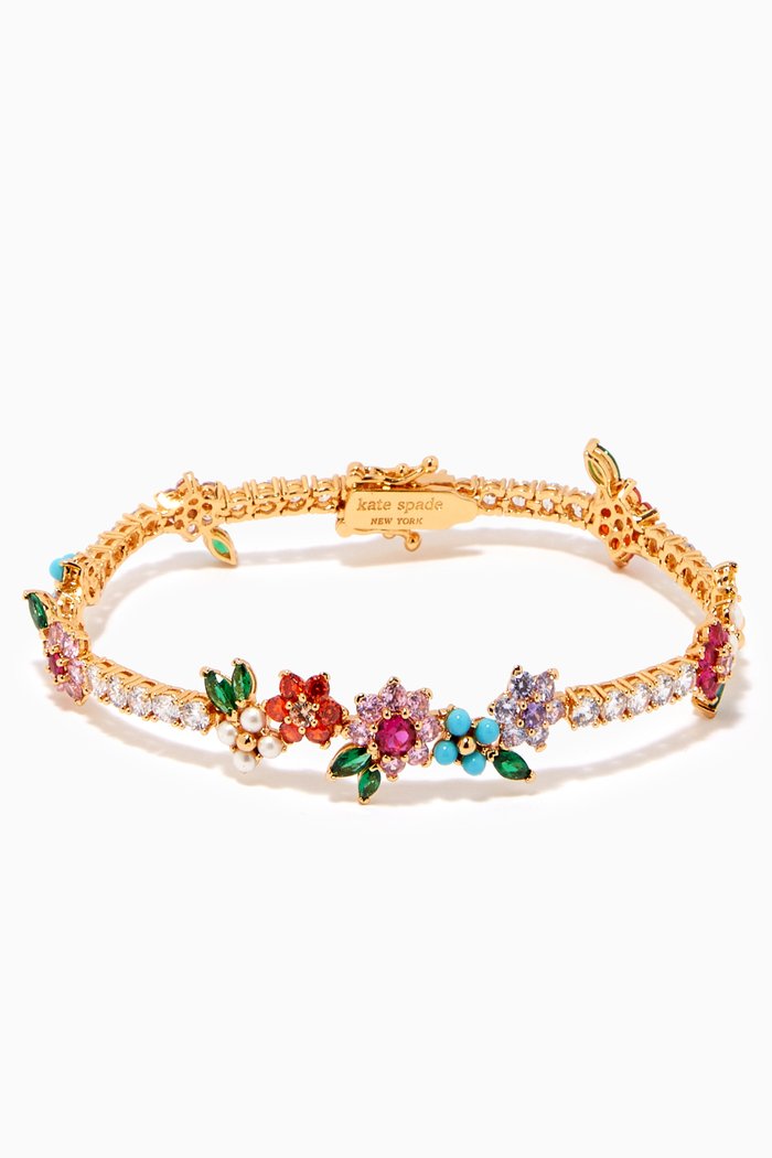 New Bloom Tennis Bracelet in Metal, Multicolour