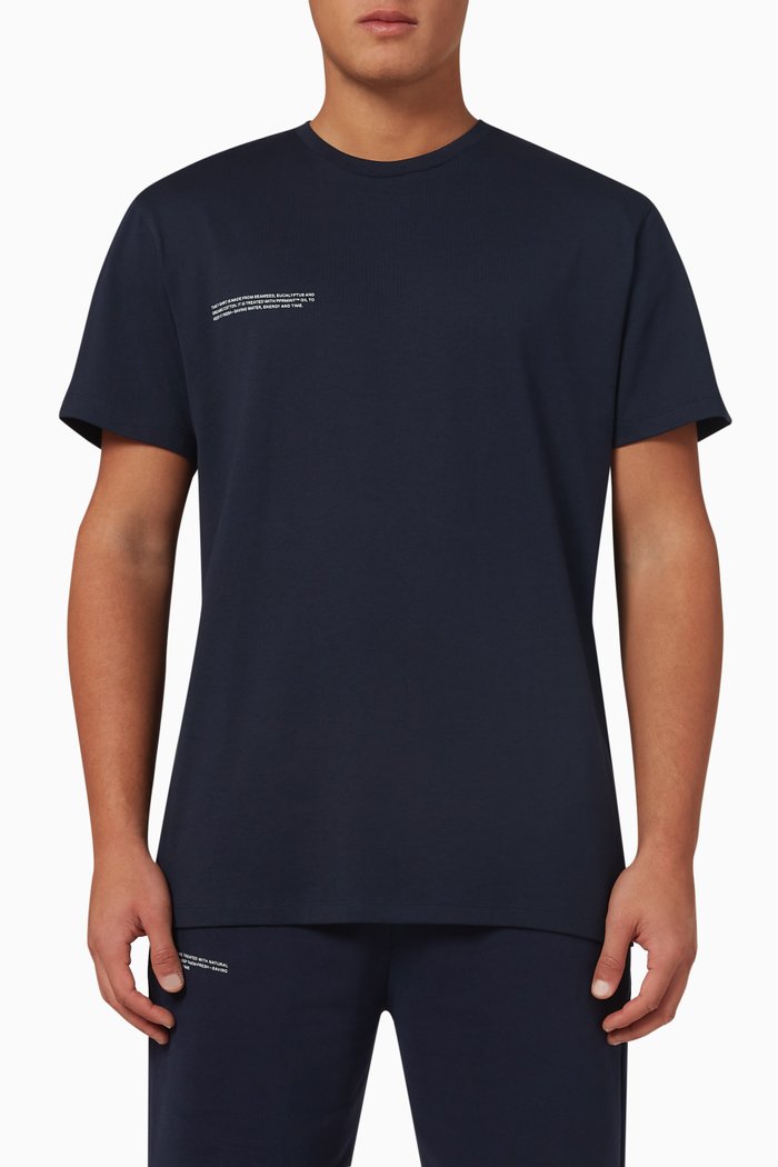 

Label T-shirt in Organic Cotton with C-FIBER™ Core, Blue