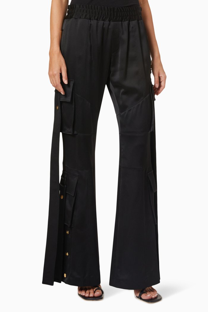

Cargo Pants in Satin, Black