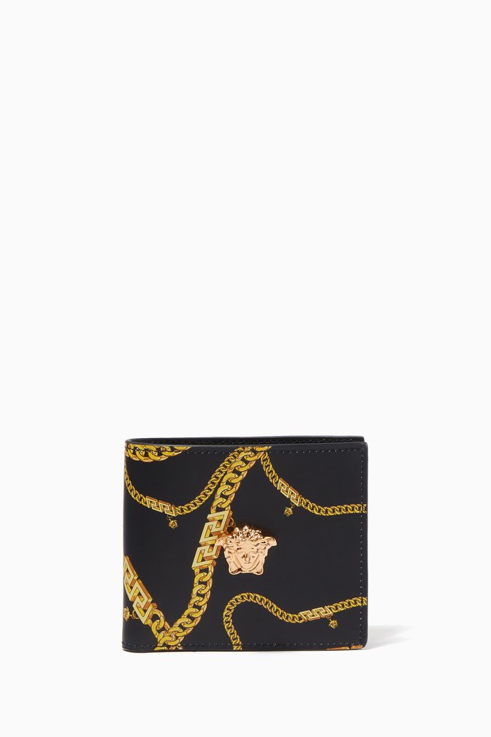 

Bi-Fold Wallet in Calf Leather, Multicolour